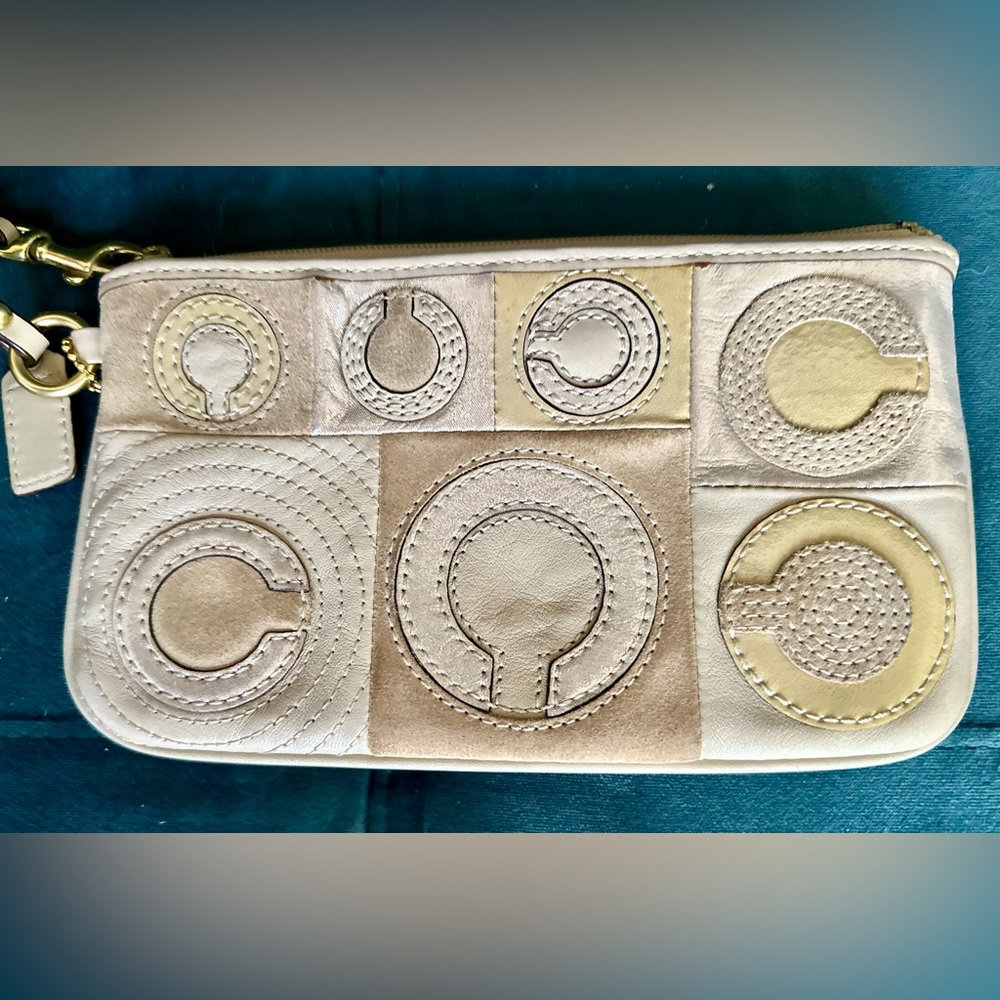 Coach Iridescent Patchwork Wristlet - image 2